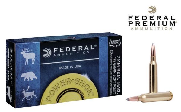 FED 7MM REM MAG 175GR SP